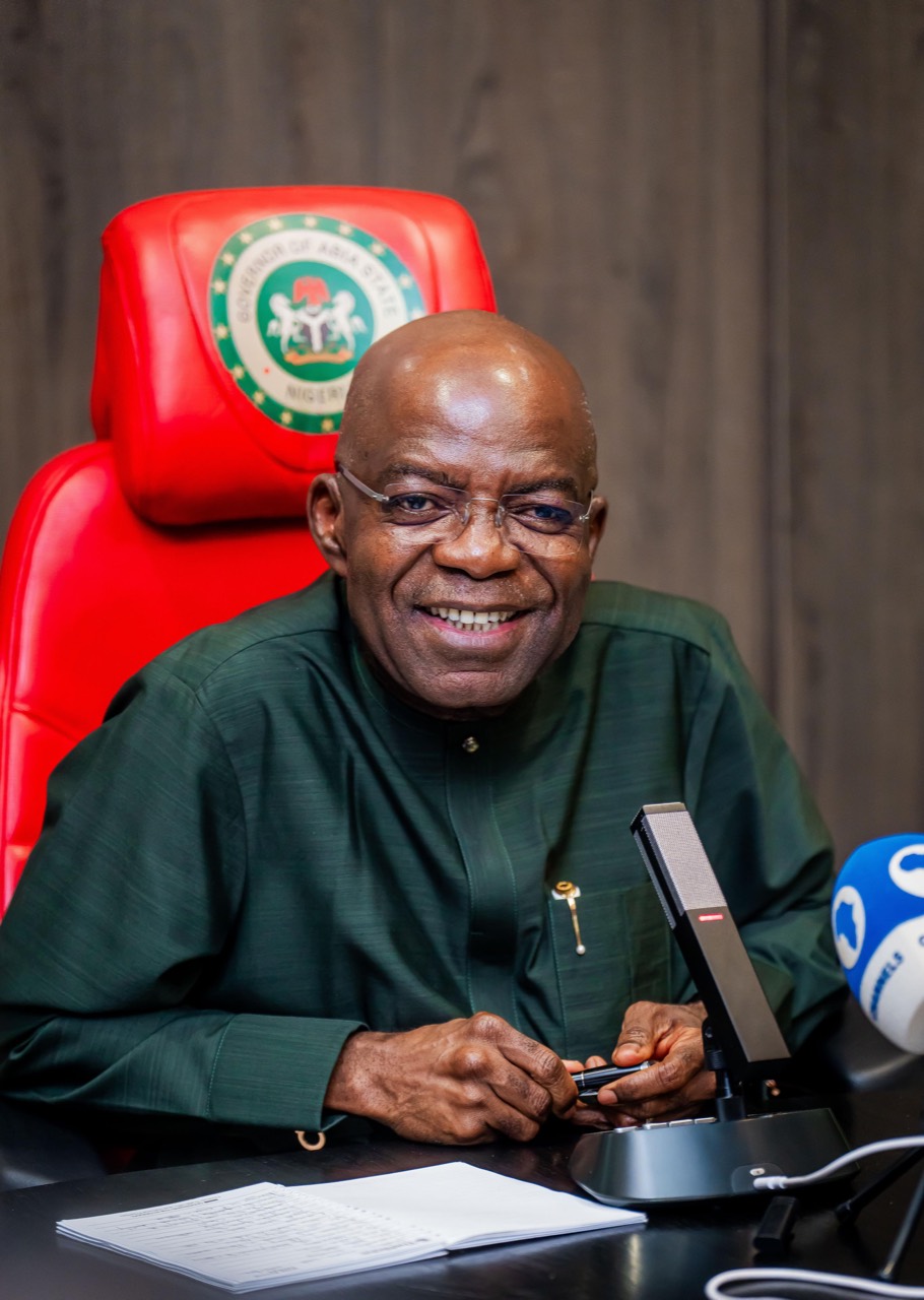 Governor Alex Otti during the project engagement